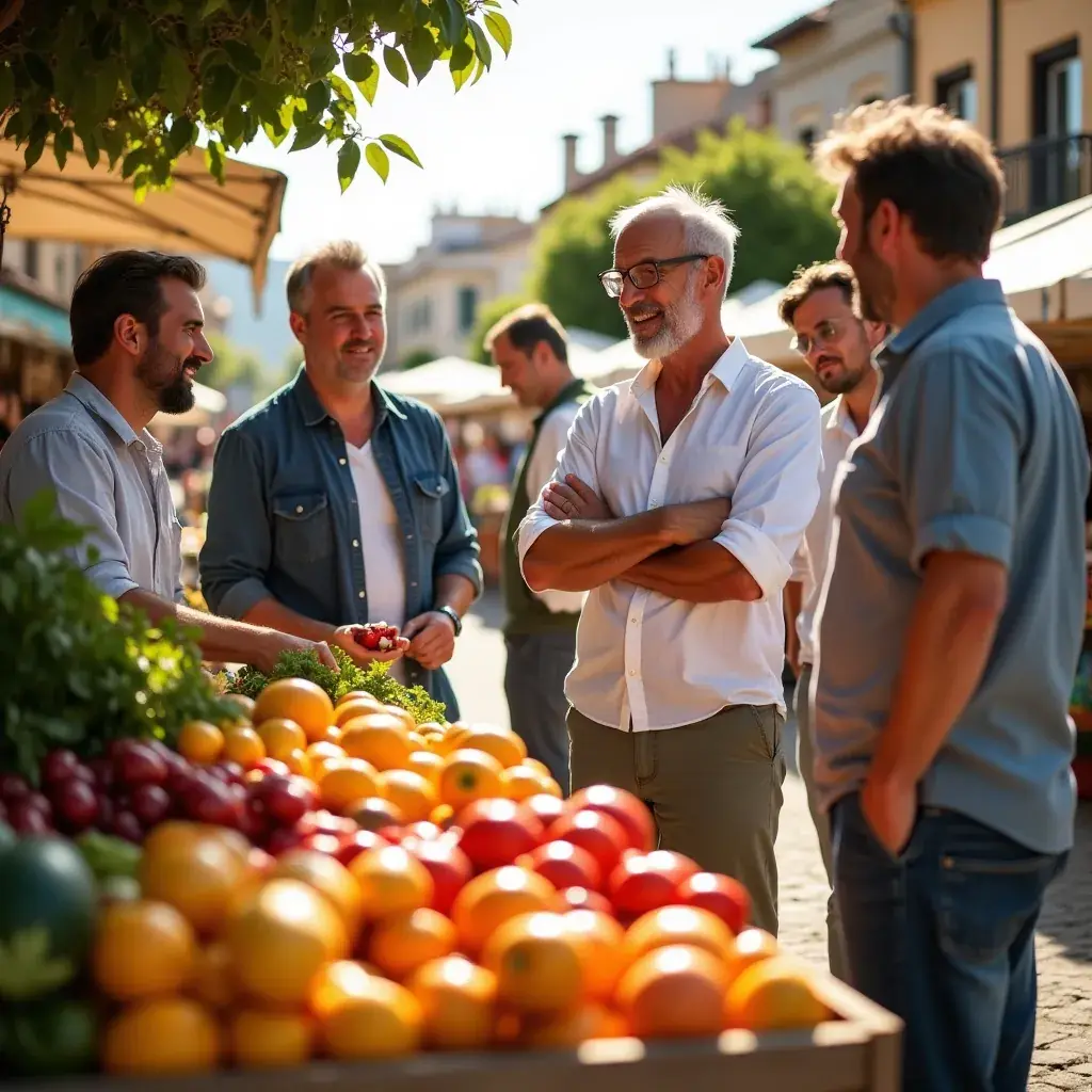 Médico revisando resultados de análisis con un paciente preocupado por su salud.